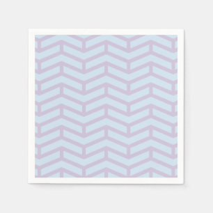 Servilleta De Papel Crisp Sharp Flechas opuestas Chevron Polvo Pastele
