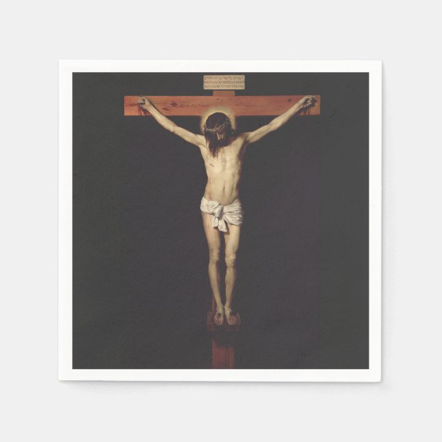 Servilleta De Papel Cristo crucificado por Diego Velázquez (Anverso)
