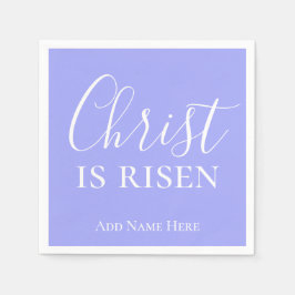 Servilleta De Papel Cristo es Personalizado Risen Blue Bell Christian