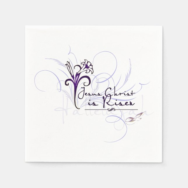 Servilleta De Papel ¡Cristo es Risen! Servilletas de papel (Anverso)