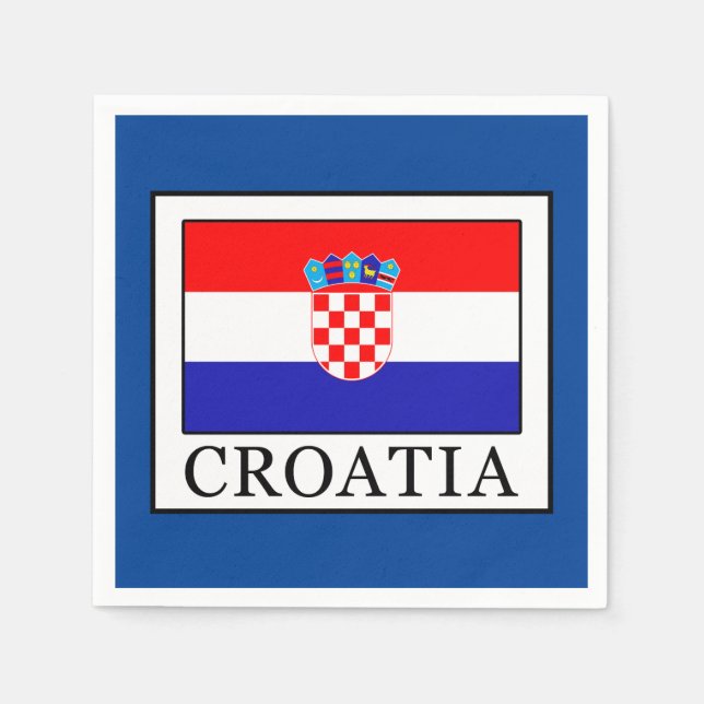 Servilleta De Papel Croacia (Anverso)