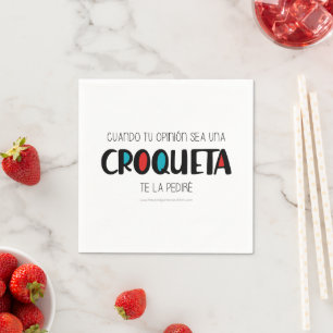 Servilleta De Papel Croqueta