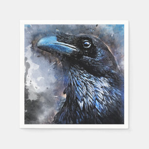 Servilleta De Papel #crow del pájaro del cuervo