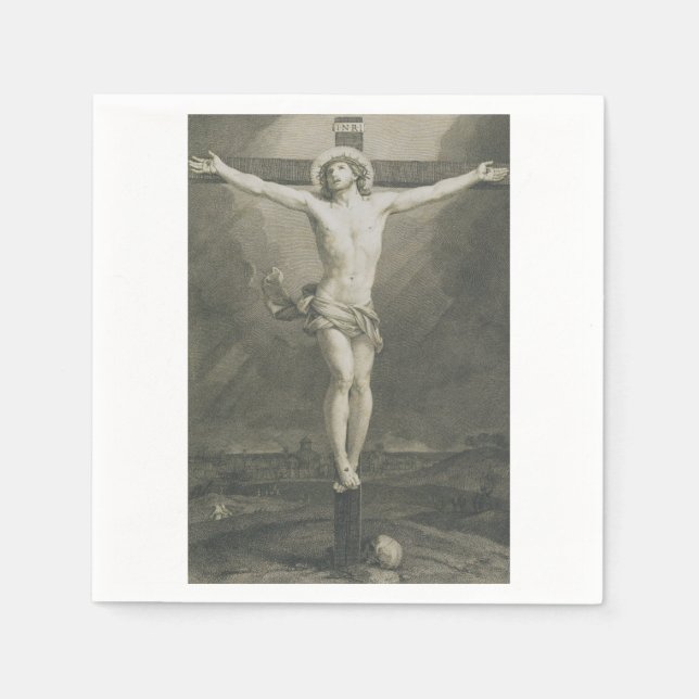 Servilleta De Papel Crucifixión de Jesucristo (Anverso)