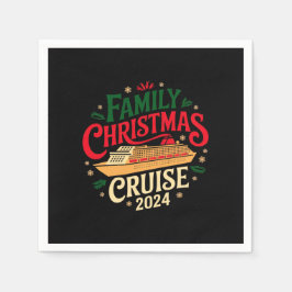 Servilleta De Papel Cruise Top Family Navidades 2024 Inolvidable