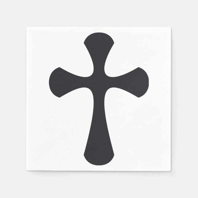 Servilleta De Papel Cruz azul cristiana (Anverso)