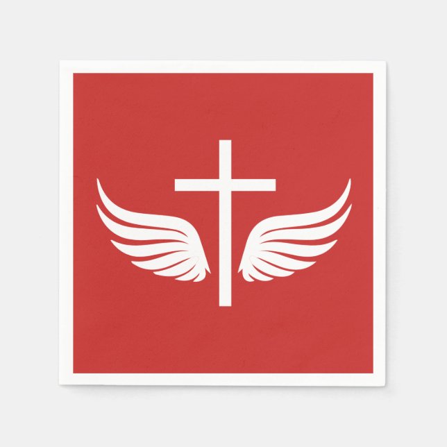 Servilleta De Papel Cruz cristiana (Anverso)