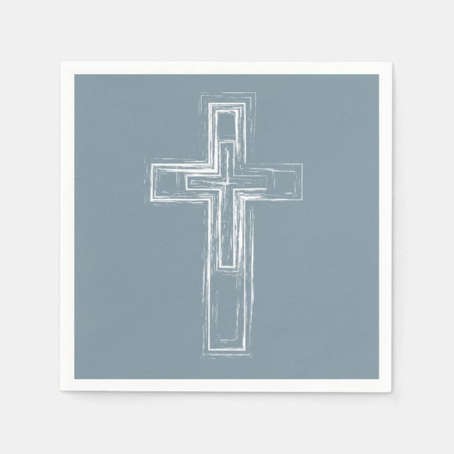 Servilleta De Papel Cruz cristiana (Anverso)