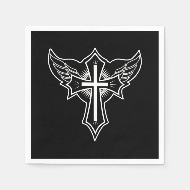 Servilleta De Papel Cruz cristiana (Anverso)