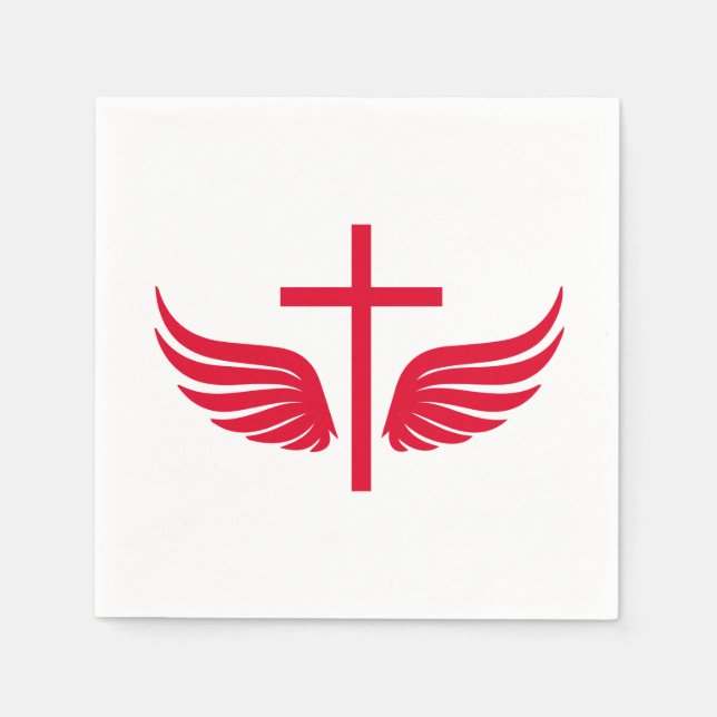 Servilleta De Papel Cruz cristiana (Anverso)
