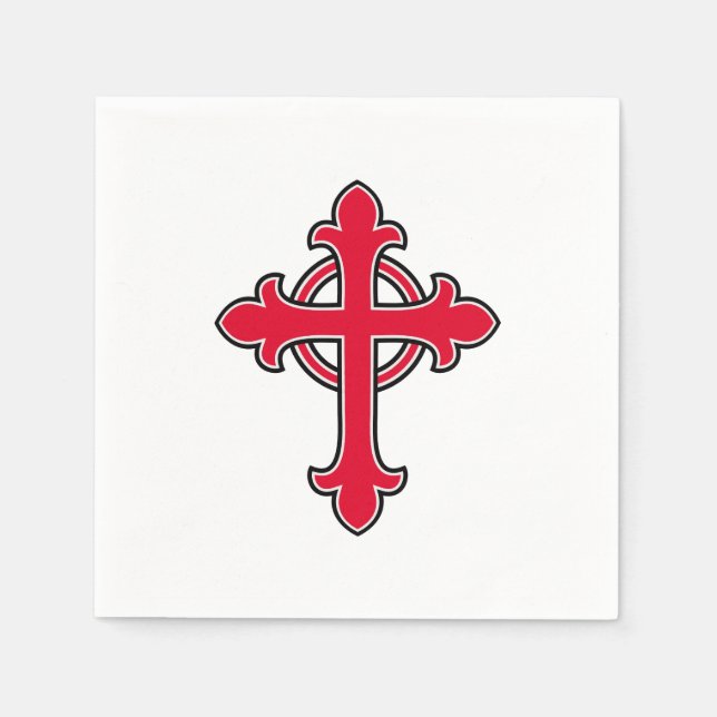 Servilleta De Papel Cruz cristiana (Anverso)