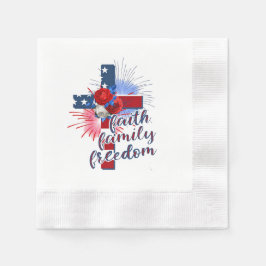 Servilleta De Papel Cruz de la Bandera de Estados Unidos