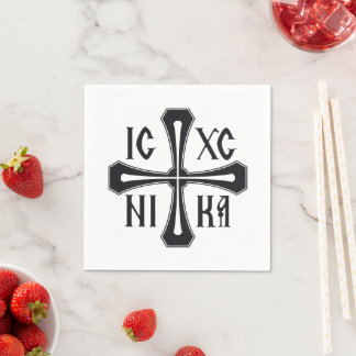 Servilleta De Papel cruz IC XC NIKA