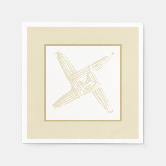 Servilleta De Papel Cruz irlandesa de St. Brigid (Anverso)