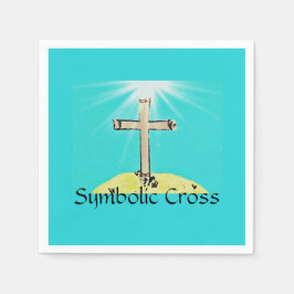 Servilleta De Papel Cruz simbólica