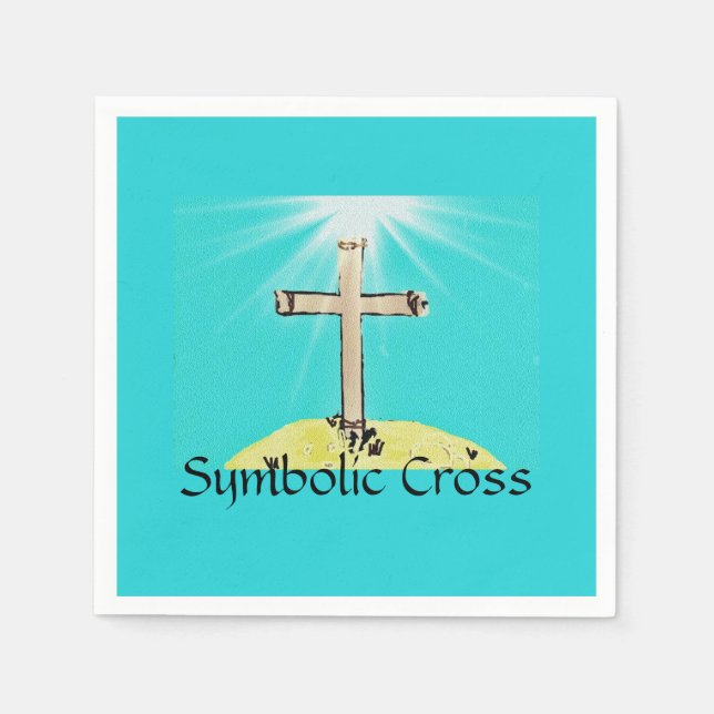 Servilleta De Papel Cruz simbólica (Anverso)