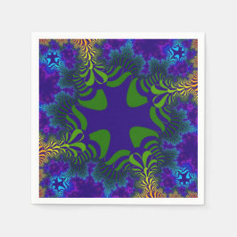 Servilleta De Papel Cruz Verde y Azul