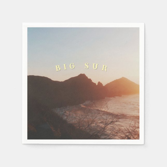 Servilleta De Papel Cruzando el Big Sur (Anverso)