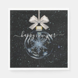 Servilleta De Papel Crystal Snowflake New Year’s