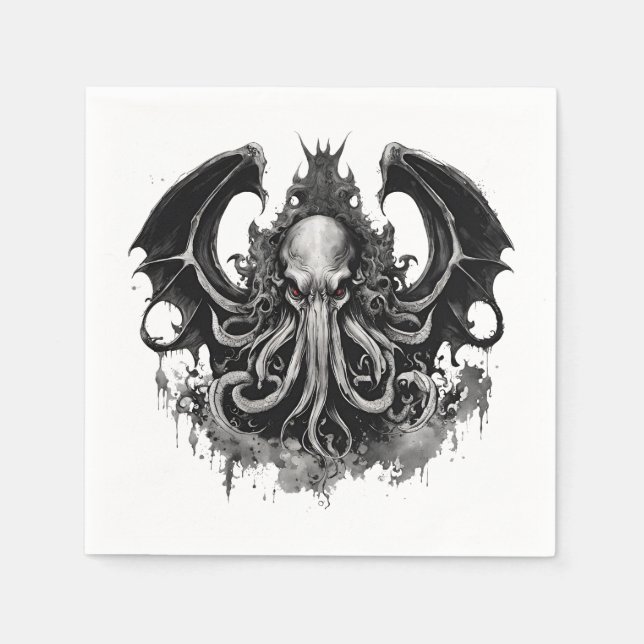 Servilleta De Papel Cthulhu (Anverso)