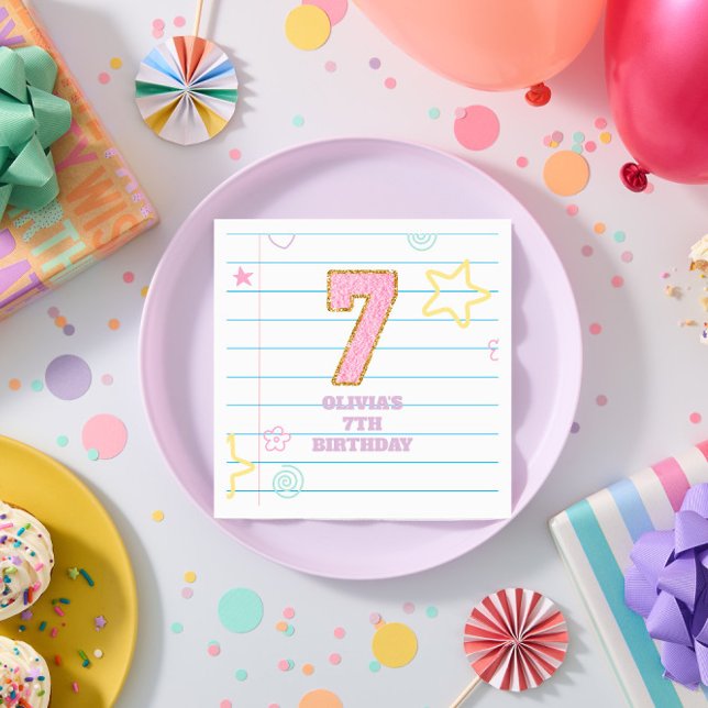 Servilleta De Papel Cuaderno de notas con parches pastel de equipo uni (Subido por el creador)