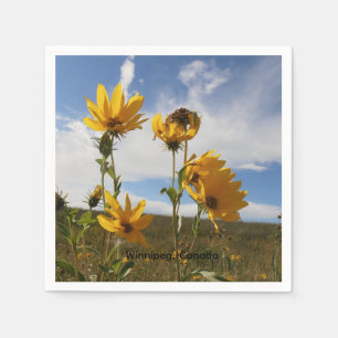 Servilleta de papel cuadrada Prairie Sunset