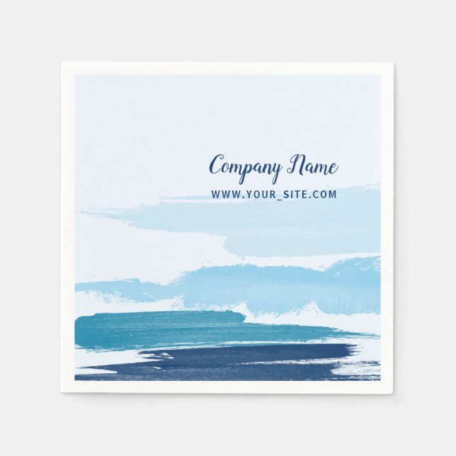 Servilleta De Papel Cuadrado de pinceles de agua (Anverso)