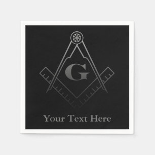 Servilleta De Papel Cuadrado y brújula con entrada G