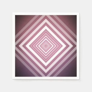 Servilleta De Papel Cuadrados de gradación rosa y blanco modernos