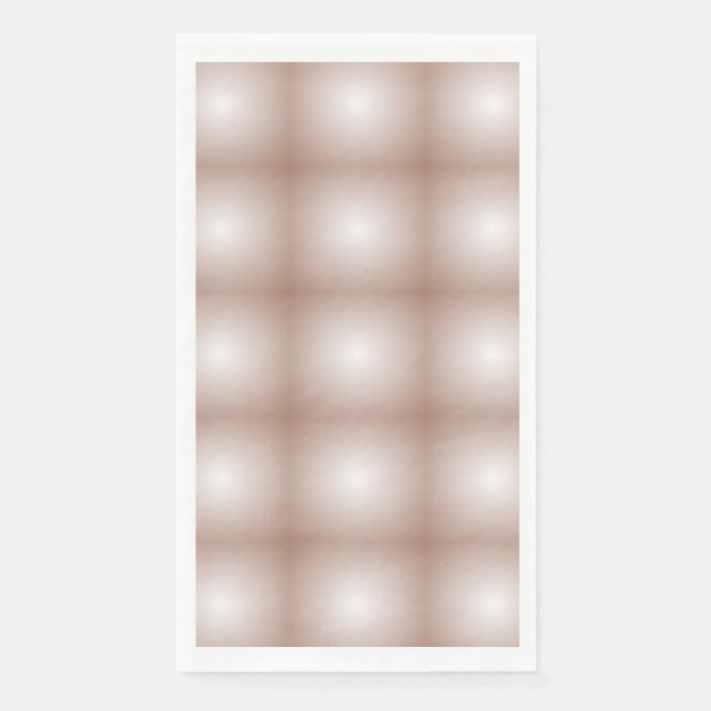 Servilleta De Papel Cuadrados geométricos con degradado Mocha Mousse B (Anverso)