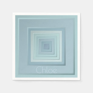 Servilleta De Papel Cuadrados geométricos inspirados en la cosecha