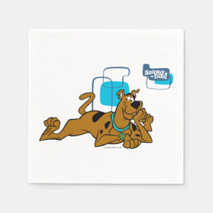 Servilleta De Papel Cuadrados retros Scooby-Doo que se acuesta