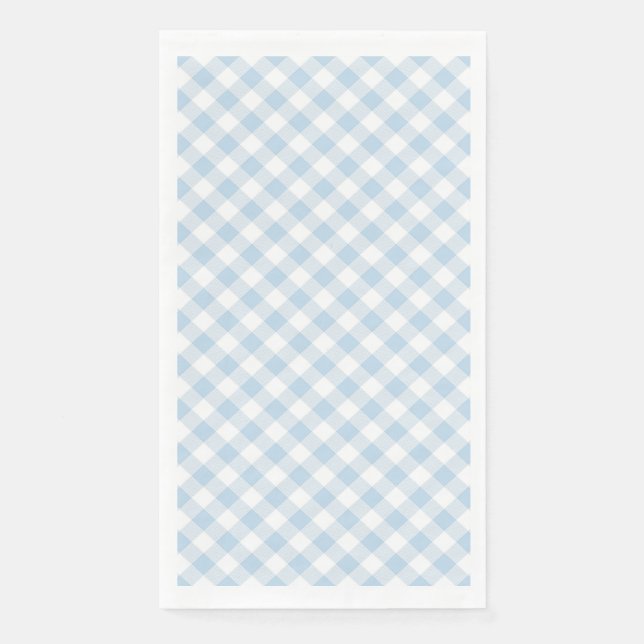 Servilleta De Papel Cuadros Azules (Anverso)