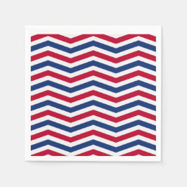 Servilleta De Papel Cuadros blancos y azules rojos