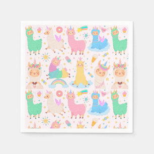 Servilleta De Papel Cuadros de Alpaca/Llama