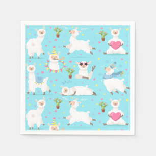 Servilleta De Papel Cuadros de Alpaca/Llama