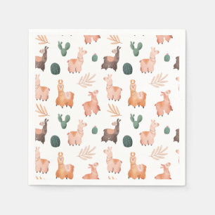 Servilleta De Papel Cuadros de Alpaca/Llama