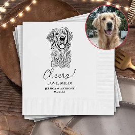 Servilleta De Papel Cuadros de animaciones personalizadas de perro de 
