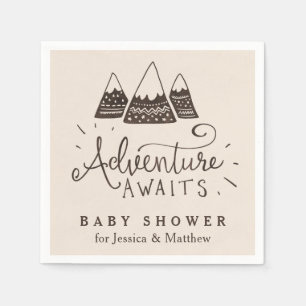 Servilleta De Papel Cuadros de Baby Shower con temas de aventura rusa