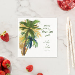 Servilleta De Papel Cuadros de bodas de palmeras