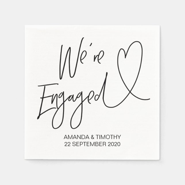 Servilleta De Papel Cuadros de compromiso de Personalizado de decantac (Anverso)