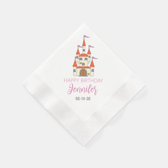 Servilleta De Papel Cuadros de cumpleaños temáticos del Castillo de la (Borde)