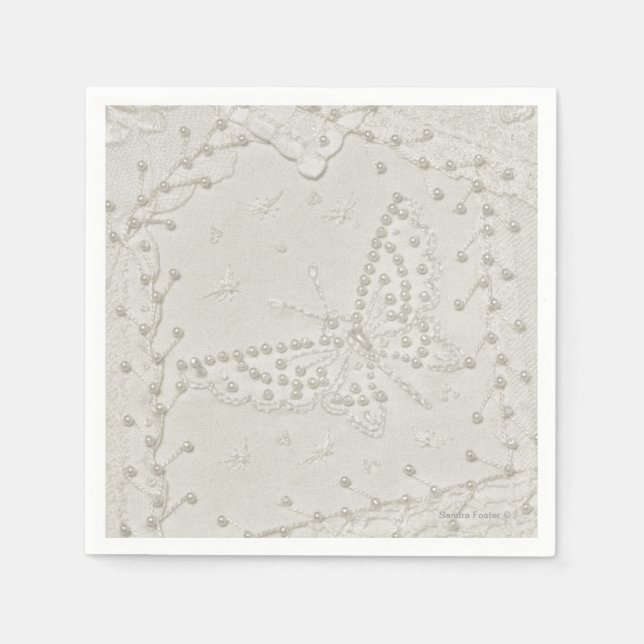 Servilleta De Papel Cuadros de diseño barnizados y locos (Anverso)