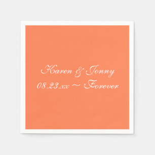 Servilleta De Papel Cuadros de diseño de color de moda de coral