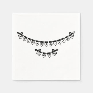 Servilleta De Papel Cuadros de diseño de tipos de letra de pancarta de