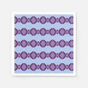 Servilleta De Papel Cuadros De Diseño Púrpura Y Azul