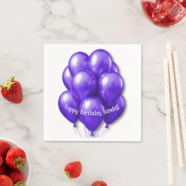 Servilleta De Papel Cuadros de la fiesta de cumpleaños de los Globos P