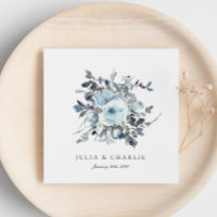 Cuadros de papel acuático Duste Blue Floral