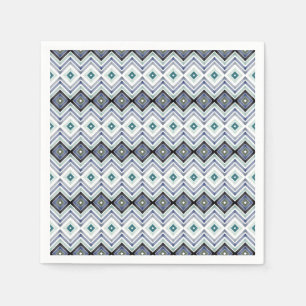 Servilleta De Papel Cuadros de papel azul y Verde azulado decorativos