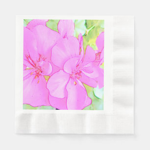Servilleta De Papel Cuadros de papel con flores rosas